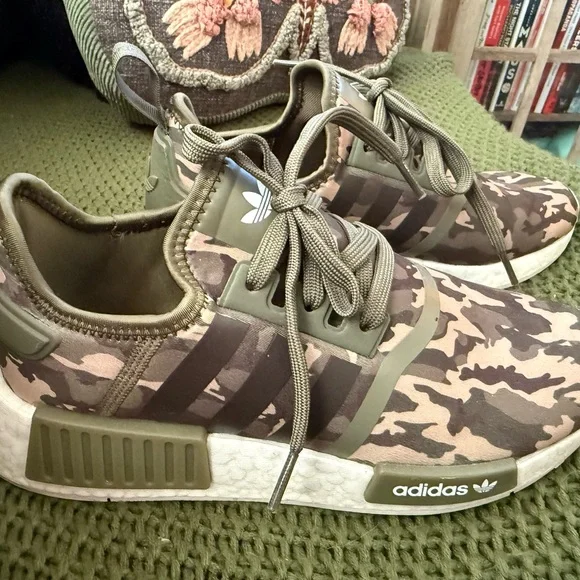 adidas gazelle silver green womens adidas NMD R1 Bape Olive Camo Pre-Owned